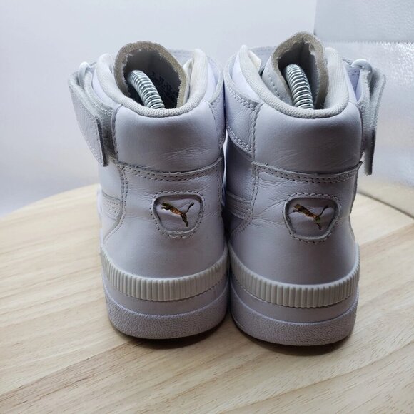 Puma Cali Sport highs White/Gold shoes 373871- 01 Women's 6.5 Sneakers - Picture 5 of 7